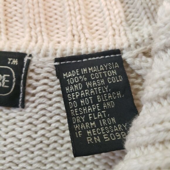 Jeanne Pierre Women's Cream Sweater Size Large - Picture 4 of 4